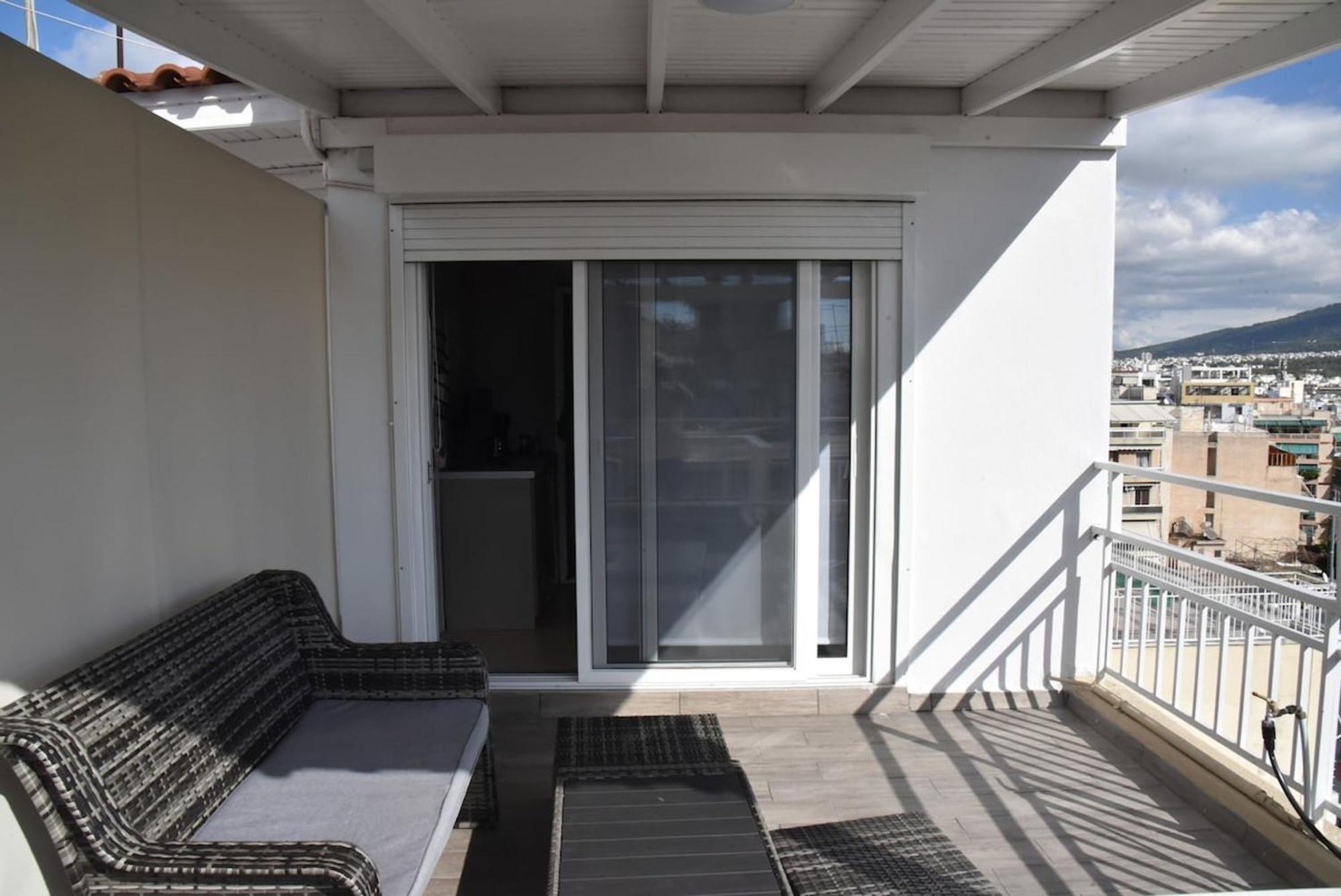 Tiny Rooftop Apartment Atenas Exterior foto